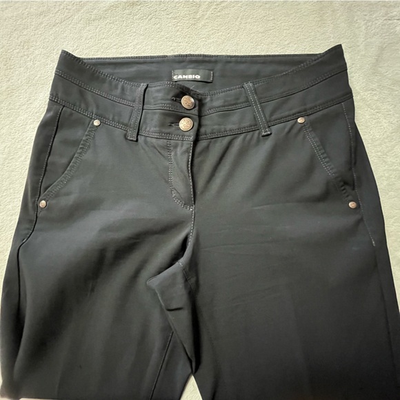 Cambio Felicity Black Stretch Flared Dress Trouser Pants - Picture 2 of 11